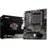 Main Board Desktop A520M-A PRO (A520, AM4, 2xDDR4, 1x PCI-E 3.0 x16 slot,1x M.2 slot,4x USB 3.2 Gen1,2x...