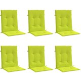  Jastuci za vrtne stolice 6 kom svjetlozeleni 100x50x3cm tkanina | shoptok.hr