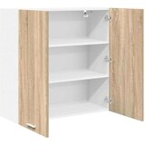 vidaXL Viseča omarica s polico Riga Sonoma hrast 80 x 31 x 80 cm | Shoptok.si