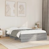  Okvir kreveta siva boja hrasta 135 x 190 cm konstruirano drvo | shoptok.hr