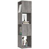 vidaXL vrtljiva omarica betonsko siva 34,5x34,5x147,5 cm iverna plošča | Shoptok.si