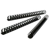 Klipko spirala za vezavo KLSB22 PVC 22 mm, črne, 50 kos | Shoptok.si
