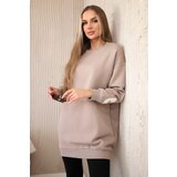 Kesi Insulated sweatshirt with California inscription dark beige | shoptok.hr