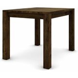  Hrastov stol 100 x 80 cm, braon brušen sa zlatnim efektom | shoptok.hr