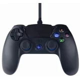 Gembird Wired vibration game controller for PlayStation 4 or PC, black