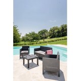 TOOMAX Temno siva plastična vrtna garnitura za 4 osebe Penelope – | Shoptok.si