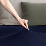 Restilo Temno modra napenjalna rjuha iz jerseyja 160x200 cm Amber – | Shoptok.si
