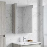  Kupaonski ormar s ogledalom Siva Sonoma 33 x 11,5 x 50 cm | shoptok.hr