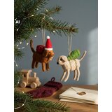 Sinsay Božićni viseći ukrasi u obliku pasa s poklonom i božićnim drvcem 2 pack | shoptok.hr