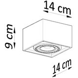  SL.0883 - Plafonska svetiljka QUATRO 1xGU10/40W/230V beton | Eponuda.com