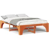  Konstrukcija postelje Rjava 150 x 200 cm Masivno borovo les, (5000127108) | Shoptok.si