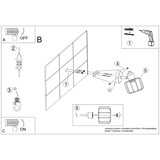  Stenska svetilka BELUCI 1 bela, (21347434) | Shoptok.si