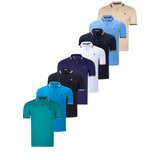 Dewberry OCTAL SET T8594 MENS T-SHIRT-BLACK-WHITE-NAVY BLUE-LIGHT BLUE-DARK BLUE-BEIGE-PURPLE-GREEN | shoptok.hr