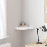  Plutajuća kutna polica visoki sjaj bijela 35 x 35 x 3,8 cm MDF | shoptok.hr