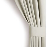 Restilo zasłona BLACKOUT kolor kremowy szarfa upinająca styl klasyczny przelotki srebrne materiał blackout 140x245 | shoptok.hr