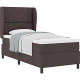 vidaXL Box spring krevet Tamno smeđa 90 x 190 cm tkanina Cijene
