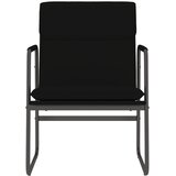  Ležaljka crna 55 x 64 x 80 cm od umjetne kože | shoptok.hr
