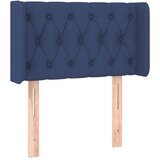  Posteljno vzglavje modro 83x16x78/88 cm blago, (20933327) | Shoptok.si