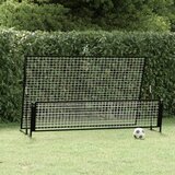 The Living Store Nogometni gol z odbojno mrežo 2 v 1 202x104x120 cm jeklo - Nogometni Gol Z Odbojno Mrežo, (21417461) Cene
