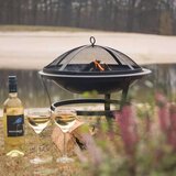 RedFire Ognjišče Atlanta črno jeklo 51 cm 85014, (20693367) | Shoptok.si
