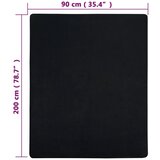  Plahte s gumicom od žerseja 2 kom crne 90 x 200 cm pamučne | shoptok.hr