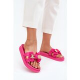 Boto Women's Slippers With Bow And Gold Brooch Fuchsia Lynara | shoptok.hr