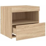  Noćni ormarići s LED svjetlima 2 kom boja hrasta 50x40x45 cm | shoptok.hr