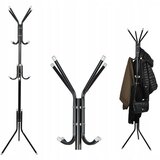 Metalna vješalica za kapute i šešire 170 cm crna | shoptok.hr
