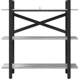 vidaXL Polica Siva Sonoma 100 x 33,5 x 102 cm Konstruirano drvo | shoptok.hr