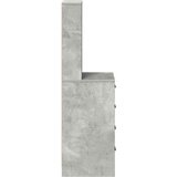  Highboard Beton siva 40 x 41 x 135 cm Konstruirano drvo | shoptok.hr