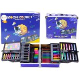 Lean_Toys Umetniški set v raztegljivem kovčku s 133-delnim setom astronavt | Shoptok.si