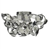 Searchlight Curls Stropna svetilka s 3 lučmi, delno vgradna, kromirana, G9, (22101005) | Shoptok.si