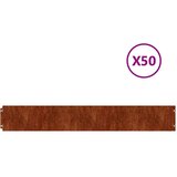  Rubnjaci za travnjak 50 kom fleksibilni 15x103 cm čelik COR-TEN | shoptok.hr