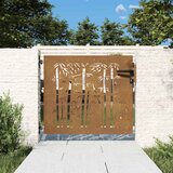  Vrtna vrata 85x100 cm od čelika COR-TEN s uzorkom bambusa | shoptok.hr