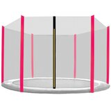  INLEA Zaštitna mreža za trampolin PREMIUM Jump, ukupni promjer 250 cm, za 6 potpornih stupova – crna/ružičasta | shoptok.hr