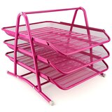 Leviatan Namizni predalnik Levia 3/1, mrežast, roza | Shoptok.si