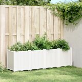 vidaXL Vrtno cvetlično korito belo 160x40x53 cm PP Cene