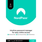NordPass Premium, Unlimited Devices, 1-Year, Password Manager (PC/Mac/Mobile) Subscription Key GLOBAL