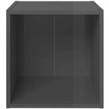 vidaXL TV ormarići 4 kom visoki sjaj sivi 37 x 35 x 37 cm od iverice | shoptok.hr