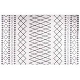  Perivi tepih 80 x 150 cm crno-bijeli | shoptok.hr