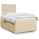 Maison Chic Box spring postelja - Vzmetna postelja z vzmetnico krem 120x190 cm blago SL17382, (21884484) | Shoptok.si