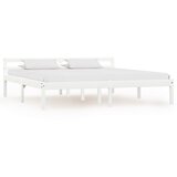 Maison Chic Posteljni okvir - Dvoposteljna postelja - Zakonska postelja bel iz trdne borovine 180x200 cm-J3050, (21776819) | Shoptok.si