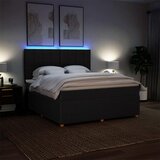  Krevet s oprugama i madracem crni 180x200 cm od tkanine | shoptok.hr