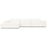 Micadoni Home Bež kotni kavč s tkanino bouclé (levi kot) Jodie - Micadoni Home Cene
