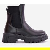 Big Star Insulated Chelsea slip-on ankle boots made of eco leather Big Star black | shoptok.hr