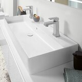 Villeroy Boch 4A221LR1 Memento 2.0 CeramicPlus 100 x 47 cm dvojni nadpultni umivalnik z 2 odprtinama za armaturo | Shoptok.si