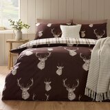 Catherine Lansfield Temno rjava posteljnina za zakonsko posteljo 220x230 cm Stag &amp;ndash; Slike
