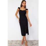 Trendyol Black Ruffle Strap Detailed Woven Dress | Shoptok.si