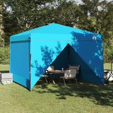 Šator s nadstrešnicom Plava 290 x 290 x 251 cm tkanina | shoptok.hr