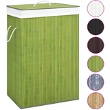  Košara za rublje od bambusa s jednim odjeljkom zelena
